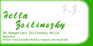 hella zsilinszky business card